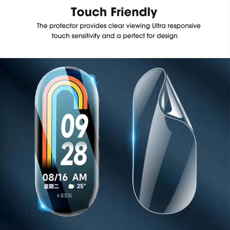 1-3PCS Hydrogel Film For Xiaomi Mi Band 9 8 Screen Protector Soft Protective Film For Xiaomi mi band 9 8 7 Clear Protector Films