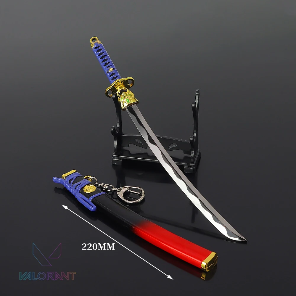 Valorant Weapon Onimaru Kunitsuna Oni EP 6 Skin for Melee Weapon Model 22cm Game Metal Steel Samurai Sword Gifts Toys for Boys