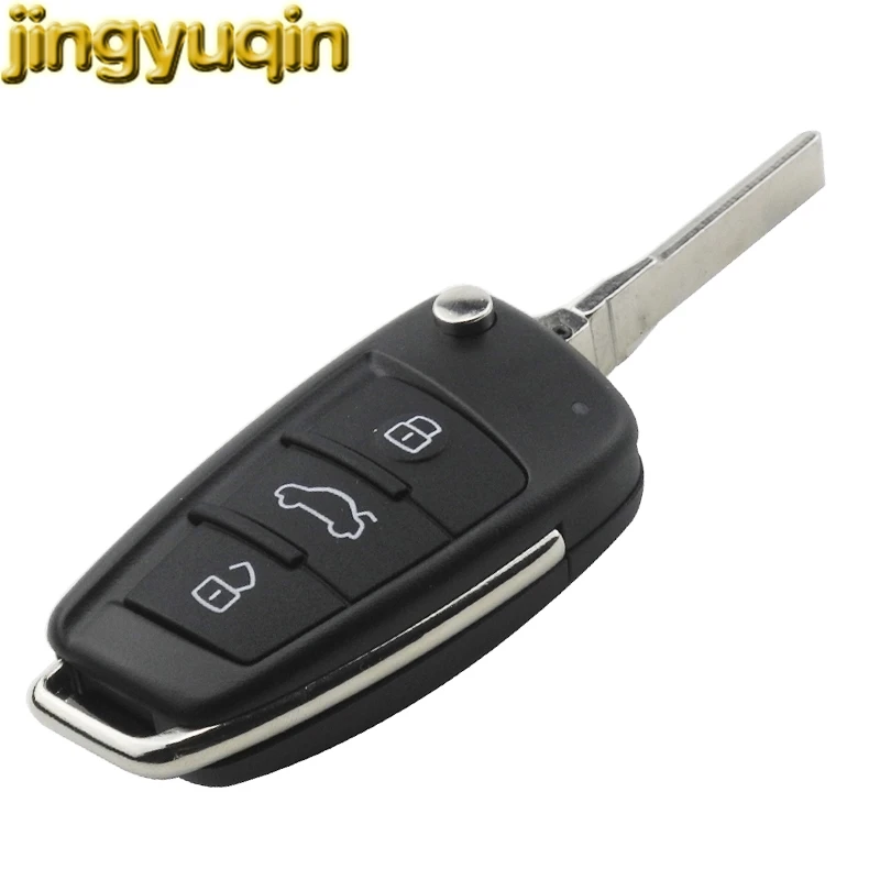 Jingyuqin chiave completa per auto per Audi A3 S3 A4 S4 TT 2005 2006 2007 2008 2009 2010 2011 2012 2013 434MHz ID48 muslima8 x0837220d