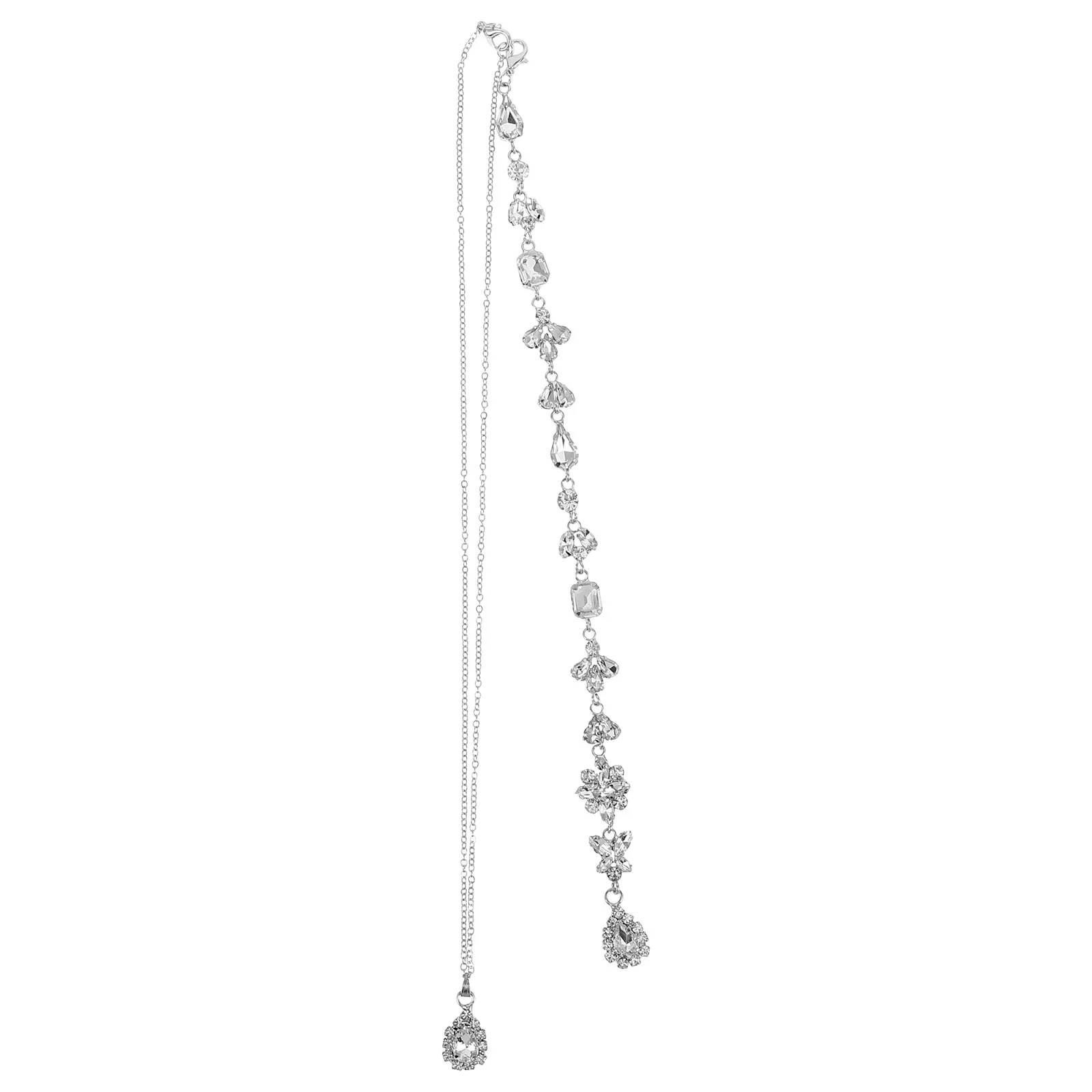 

Women Necklace Girls Pendant Wedding Back Chain Bride Choker Necklaces for