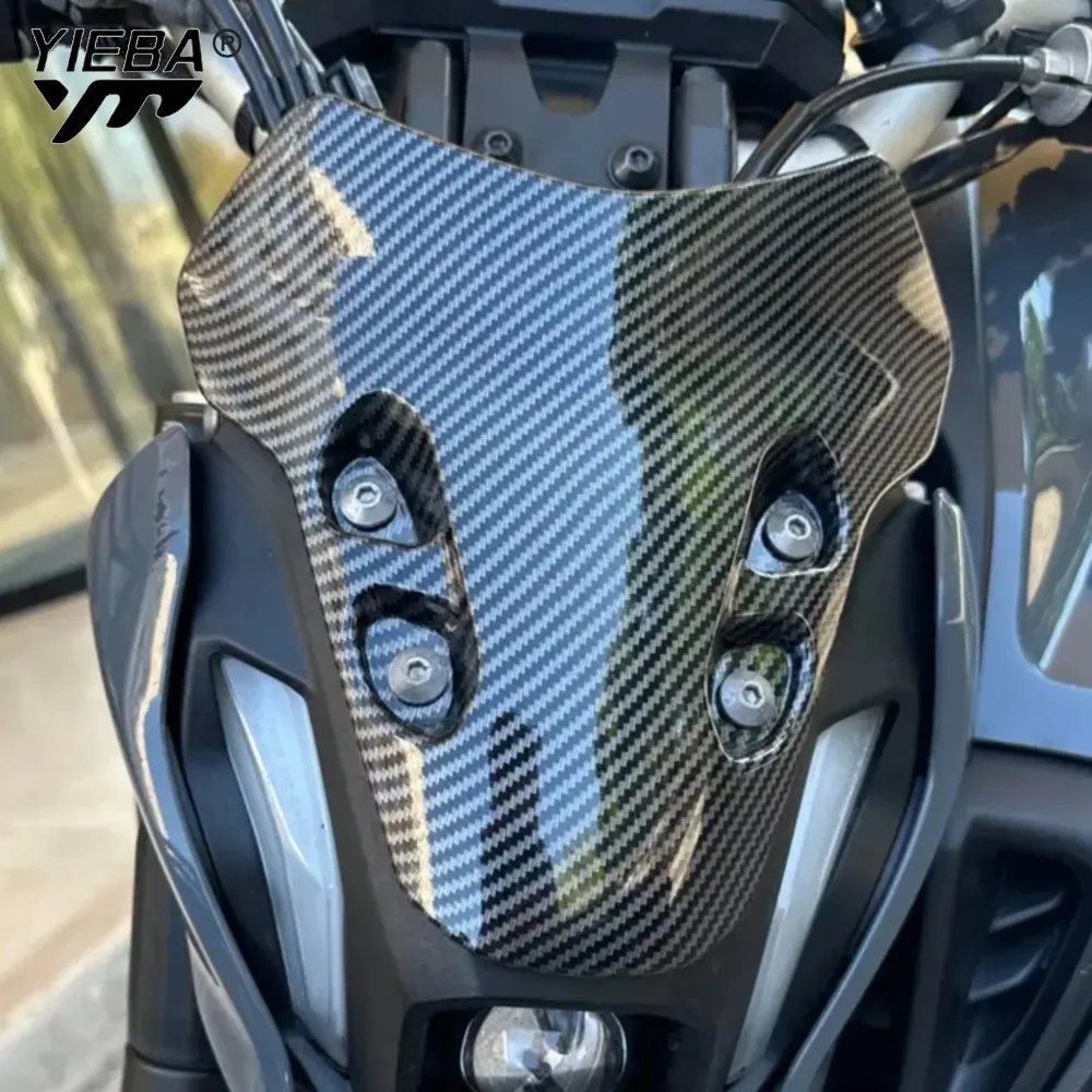 2024 MT07 2023 2022 Front Windshield Screen Visor Windscreen Double Motorcycle Bubble Wind Deflector For YAMAHA MT-07 MT 07 2021