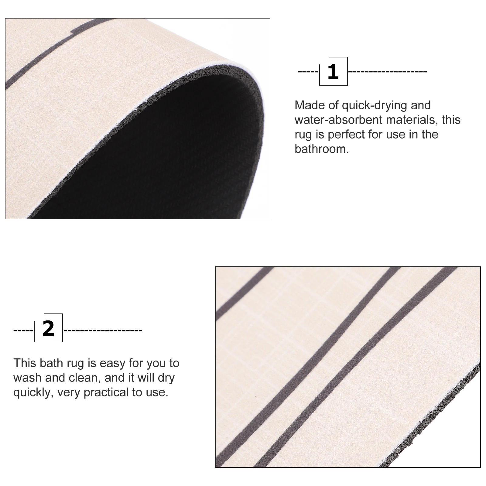 

Ultra Absorbent Nonslip Bath Rug Quick Dry Floor For Bathroom Kitchen Home Anti S Mat Water Absorption Shower Rug Washable