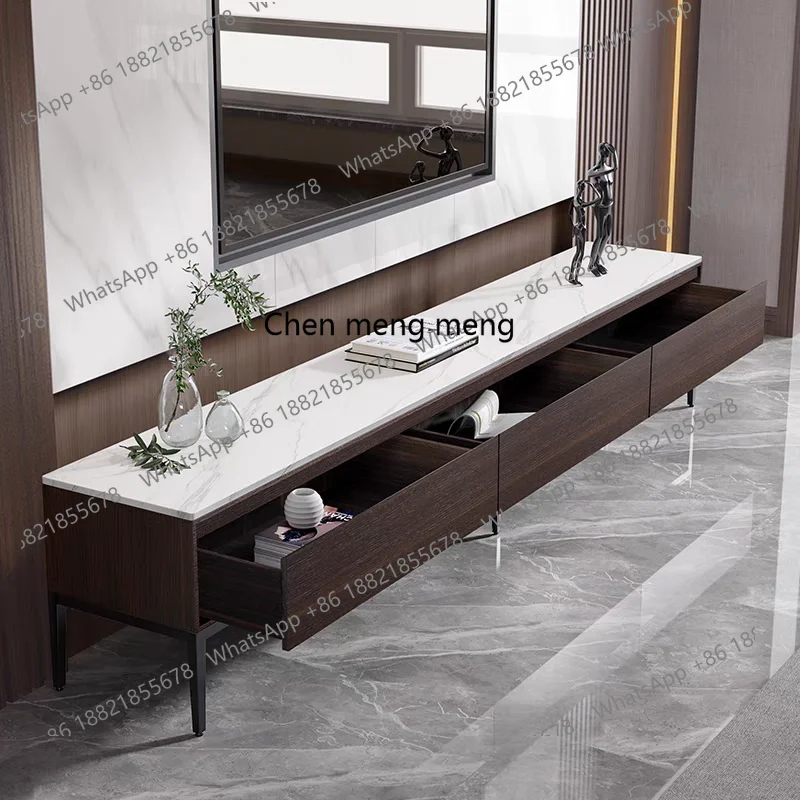 خزانة تلفزيون من بلاطة روك، طاولة قهوة خفيفة، غرفة معيشة فاخرة وبسيطة، حجم شقة بسيطة