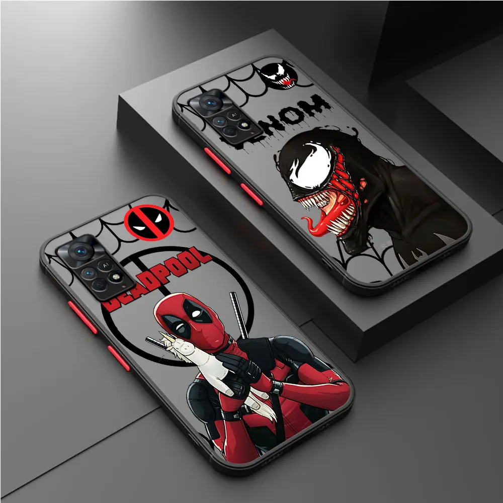 Marvel Super hero Cool Phone Case for Xiaomi Redmi Note 11 Pro 5G 12S 11S 12 13 11 Pro Plus 10S 10 Pro 13 5G 9 Capa Cover