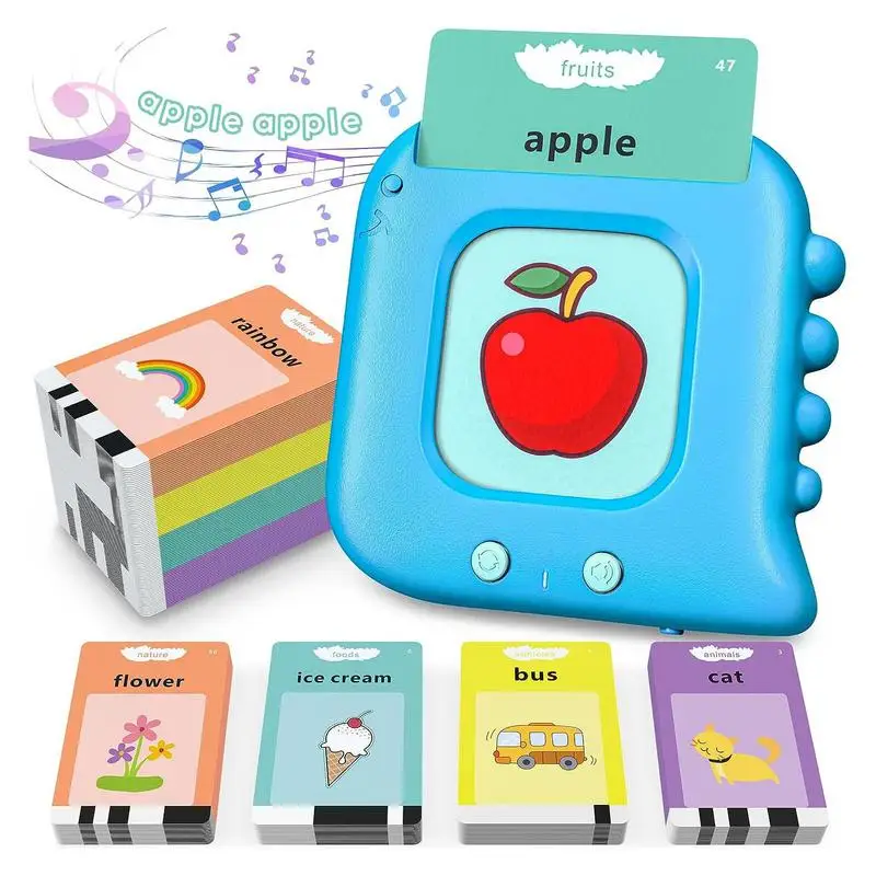 Talking Flash Cards Educational Toys Educational Alphabet Reading Toys Audible Learning Machine Birthday Gift For Girl Toddler