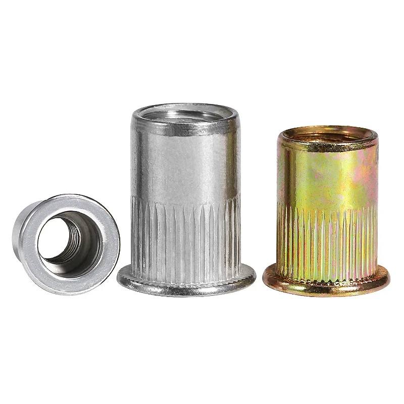 M3 M4 M5 M6 M8 M10 M12 304 Stainless Steel Carbon Steel Flat Head Countersunk Rivet Nut Rivnut Nutsert
