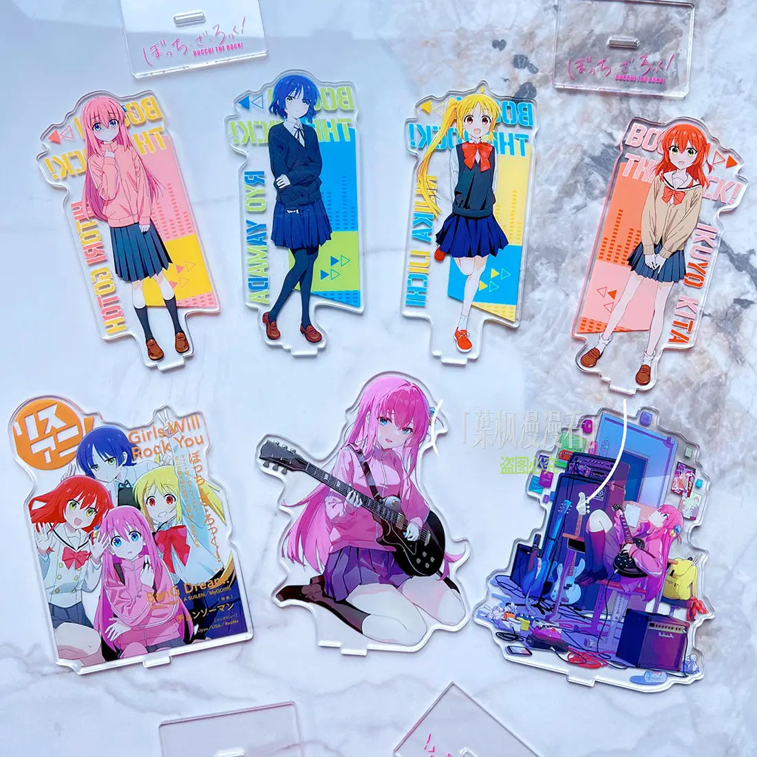 BOCCHI THE ROCK Gotoh Hitori Yamada Ryo Kita Ikuyo Keychains Backpack Pendant Anime Acrylic Stand Model Table ornaments Gift