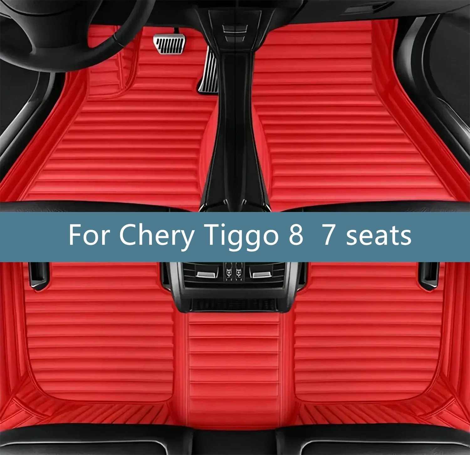 

Full Set Car Floor Mats For Chery Tiggo 8 7 seats 2022 2023 2024 2025 2026 Floor Mats for Cars All Weather Interior Accessories