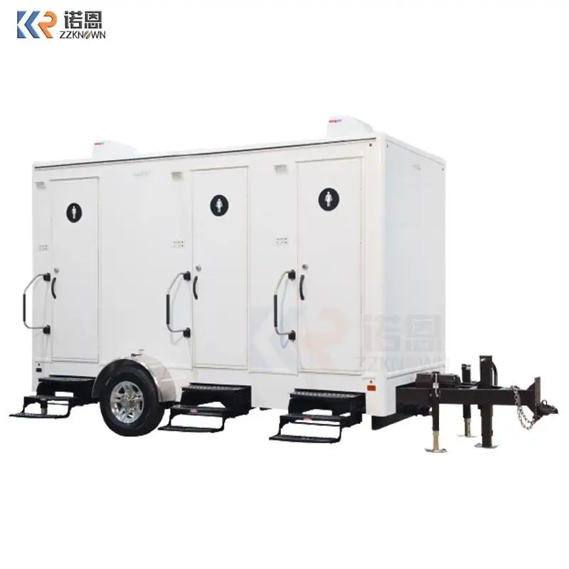 Outdoor Mobile Bathroom Luxury Portable Toilet Trailer China Supply The Latest Design Hot Sale