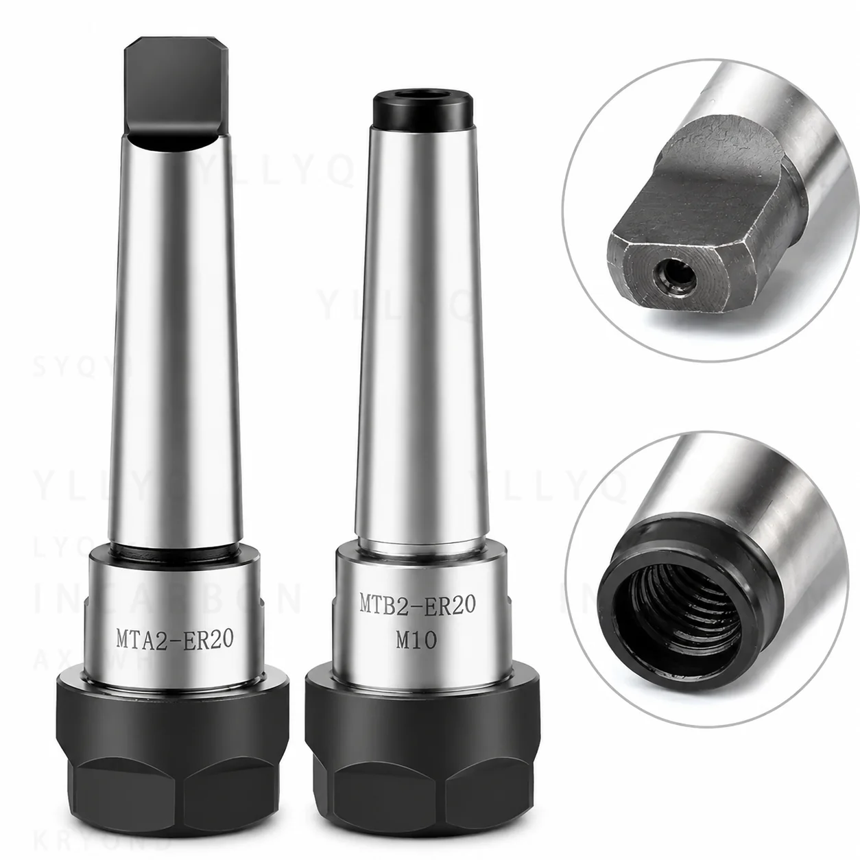 Morse Taper Adapter MT1 MT2 MT3 MT4 ER11 ER16 ER20 ER25 ER32 ER40 Collet Chuck Holder CNC Tool Holder Clamp for Milling Machine