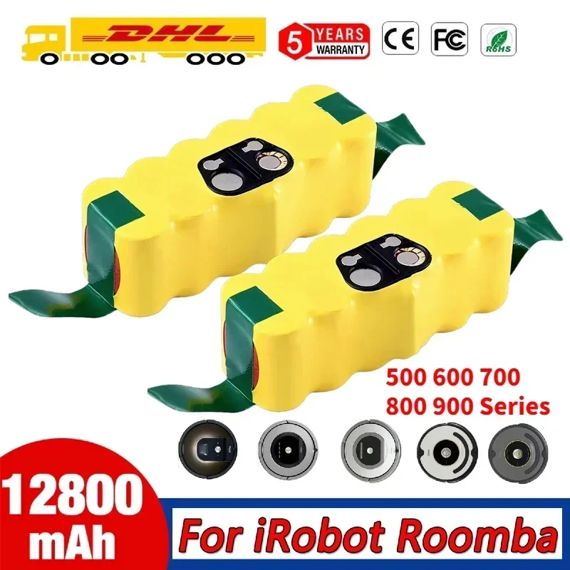 12.8Ah 12800mAh Rechargeable batteries For iRobot Roomba battery 500 550 600 620 650 760 770 800 900 vacuum cleaner 14.4V Tools