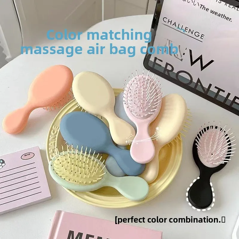 Cute Korean version of mini airbag comb, children's portable small air cushion massage comb, women's household hair comb