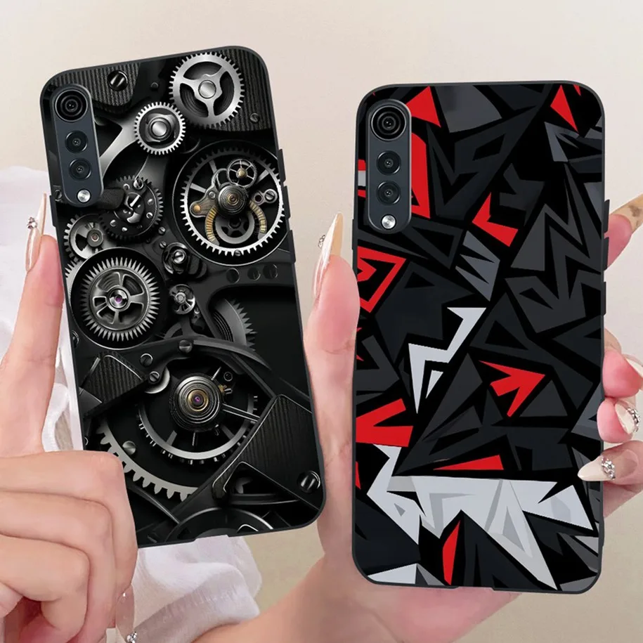 For LG Velvet Case Cool Dragon Soft Silicone Cartoon Cat Black Phone Cover For LG Velvet 5G UW Funda LM-G900N LGVelvet Protector view 3