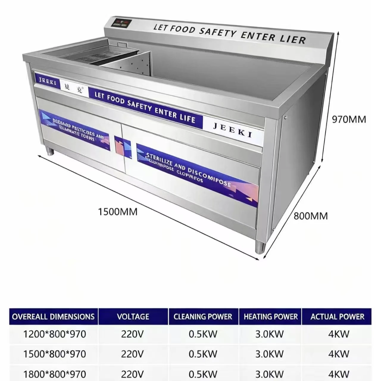 Commercial Multi-Functional Vegetable Washer for Efficient and Hygienic Kitchen Cleaning
