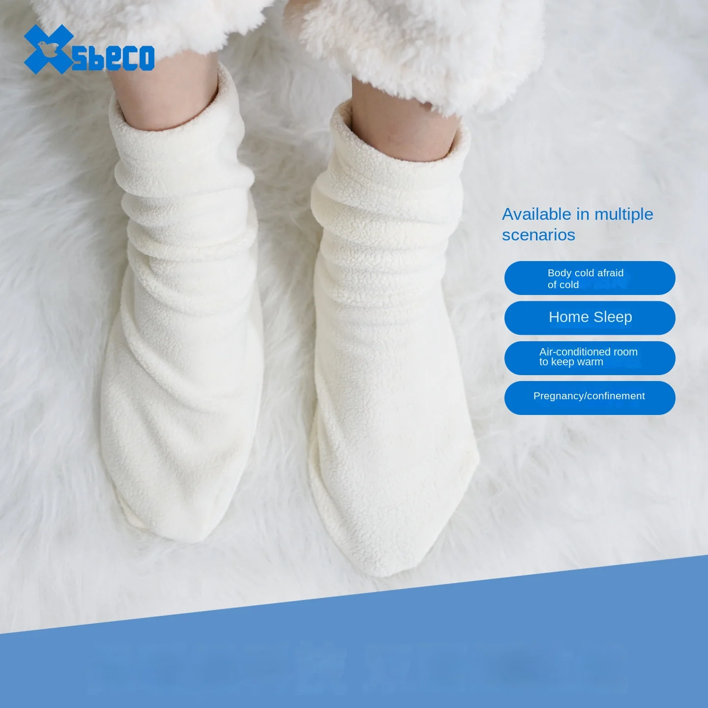 Chaussettes de nuit amples pour hommes et femmes, chaussettes de lit thermiques douces pour l'hiver, couvre-pieds confortables et chauds pour la climatisation intérieure et le repos