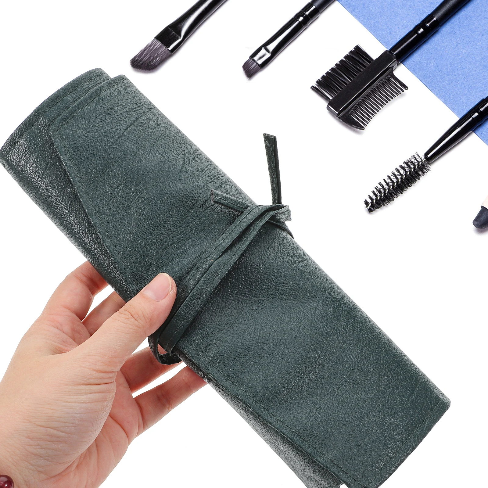 

1pc Pouch Durable Jewelry Storage Bag Button Closure Portable Travel Organizer For Watch Bracelets