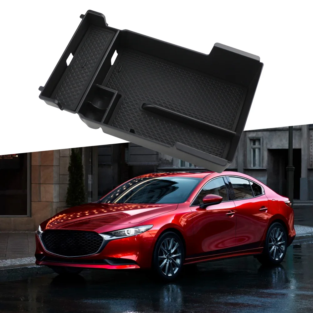 

Для Mazda3 Mazda 3 2019-2023 подлокотник ящик для хранения лоток для хранения тарелка контейнер держатель чехол-органайзер аксессуары