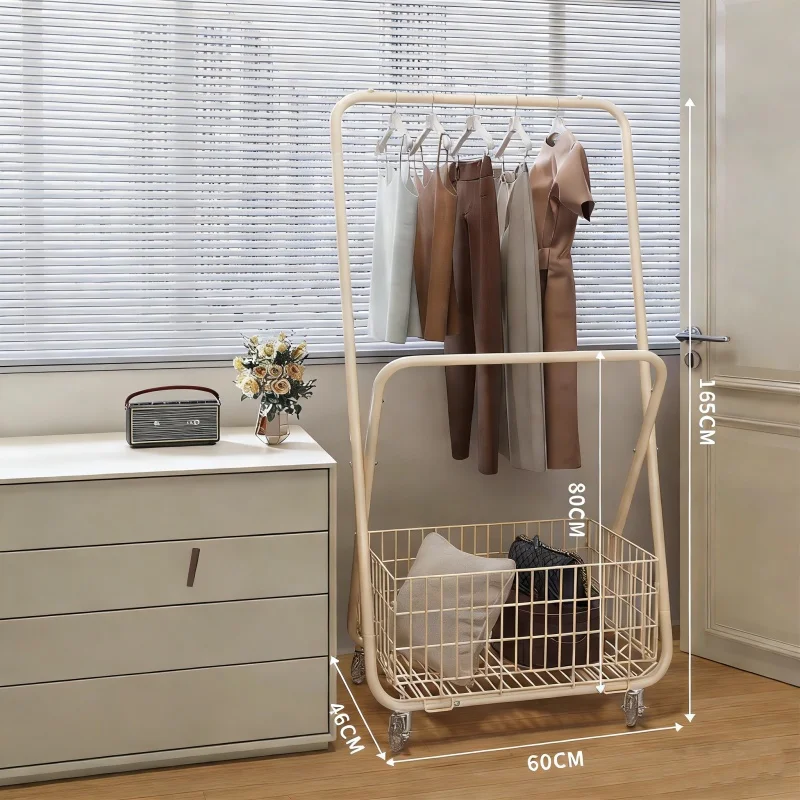 Hanger Floor-to-ceiling bedroom hanger Mobile drying rack Living room Home
