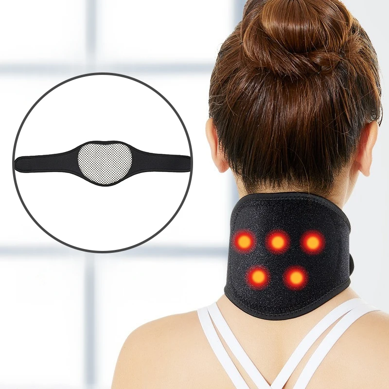 Magnetic Self Heating Neck Pad Hot Compress Cervical Spine Neck Protector for Neck Arthritis Migraine Headaches