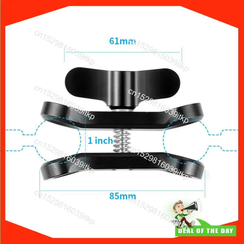 أغسطس 4X فراشة كليب الغوص المشبك موصل الضوء الكرة رئيس جبل ترايبود محول ل الذهاب برو 7 الرياضة SLR كاميرات تحت الماء