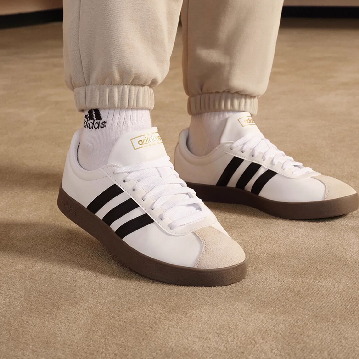 

Мужские теннисные кроссовки adidas VL COURT 2.0, прочные, с надежным сцеплением на корте, комфортные, для тренировок, ID6015