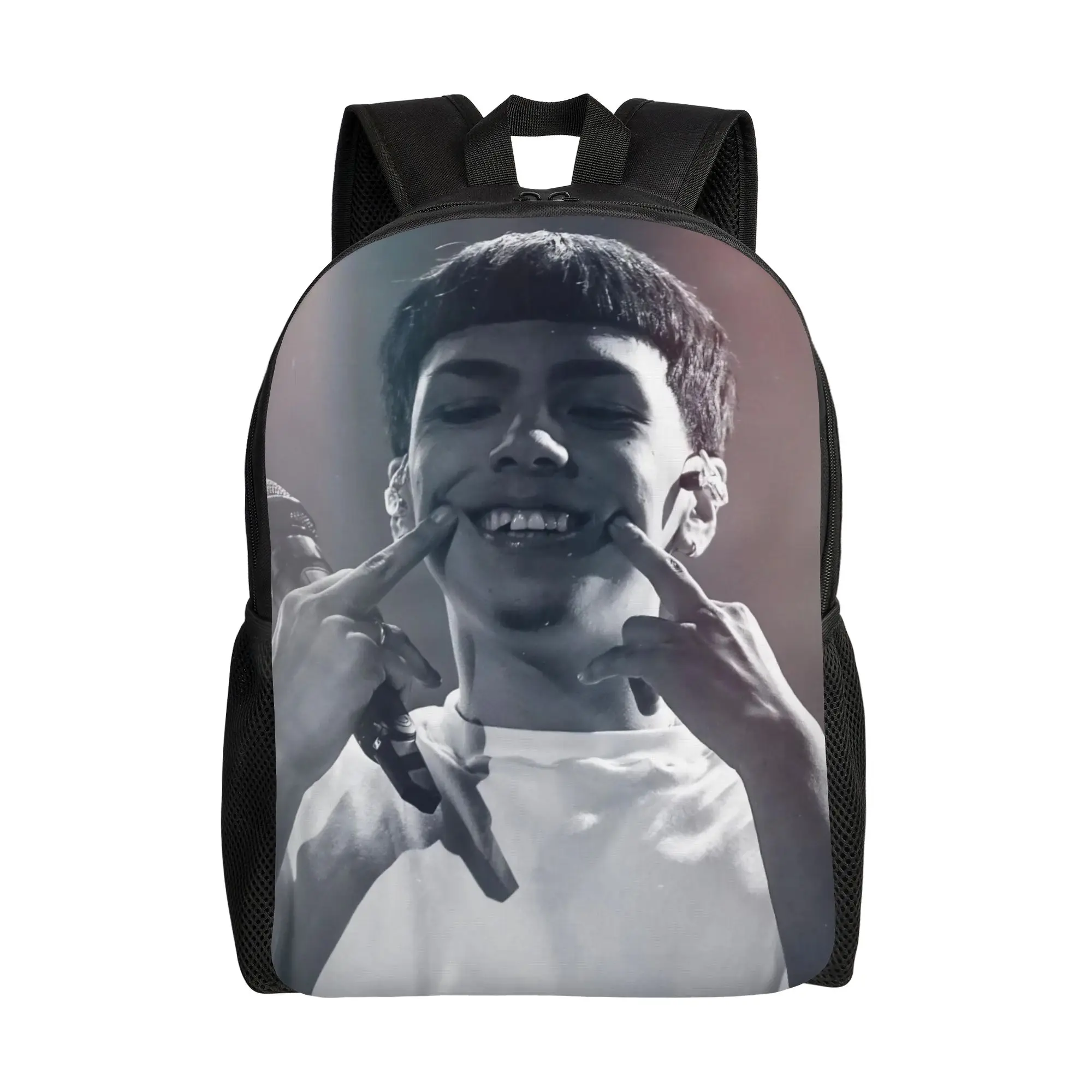 

Rapper Milo J Classical Backpack with Pocket Student Work Daypack for Men Women Laptop Shoulder Bag