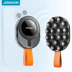 Joyroom-succión magnética mejorada para teléfono, espejo de ducha, funda de silicona con ventosa para teléfono, soporte de agarre para iPhone y Android