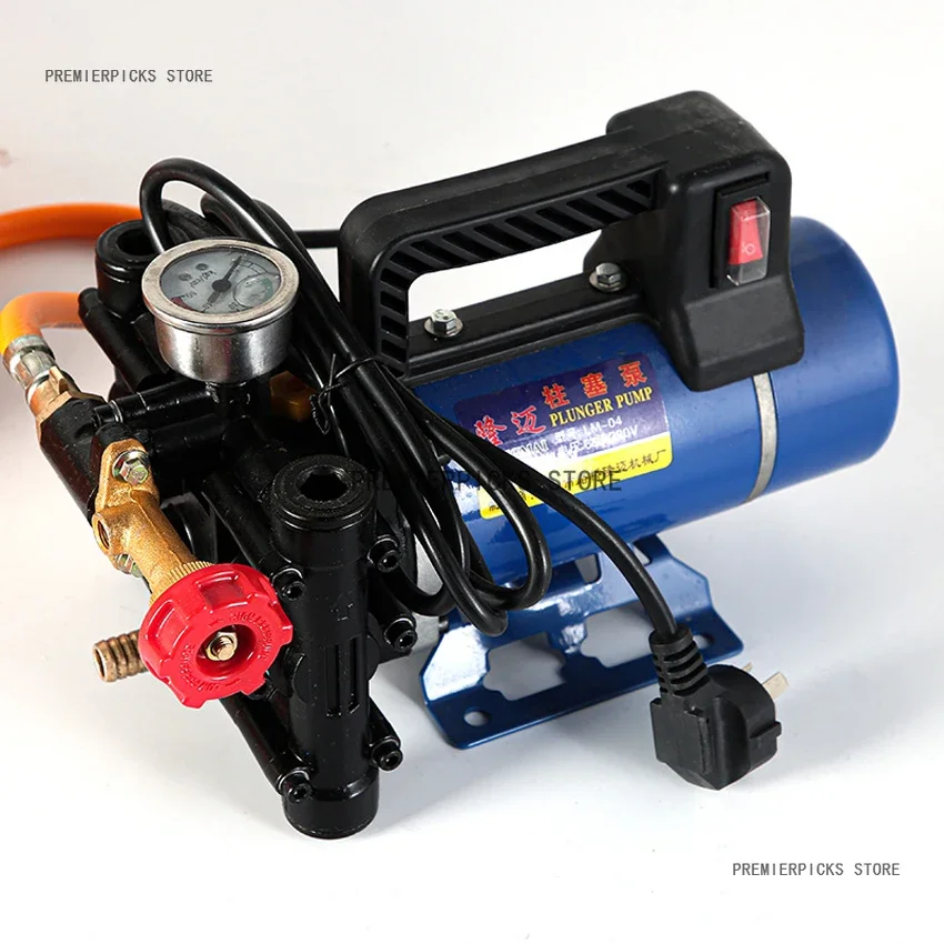 Agricultural Electric High Pressure Pump Spraying Watering Car Wash Irrigation Double Cylinder Piston 12V/24V/48V/60V/220V