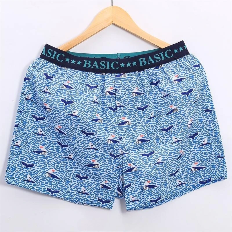 1Pcs Boxer man cotton Mens underwear Male sexy panties fashion boxers homme Loose Arrow Pants Home Shorts for men underpants