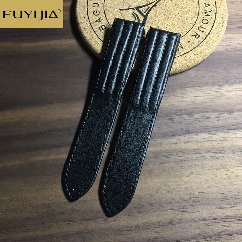 FUYIJIA Luxury Custom ROADSTER W6206018 Strap 15.5MM 19MM 20MM Quick Release Alligator Watchbands crocodile skin Calfskin Belt