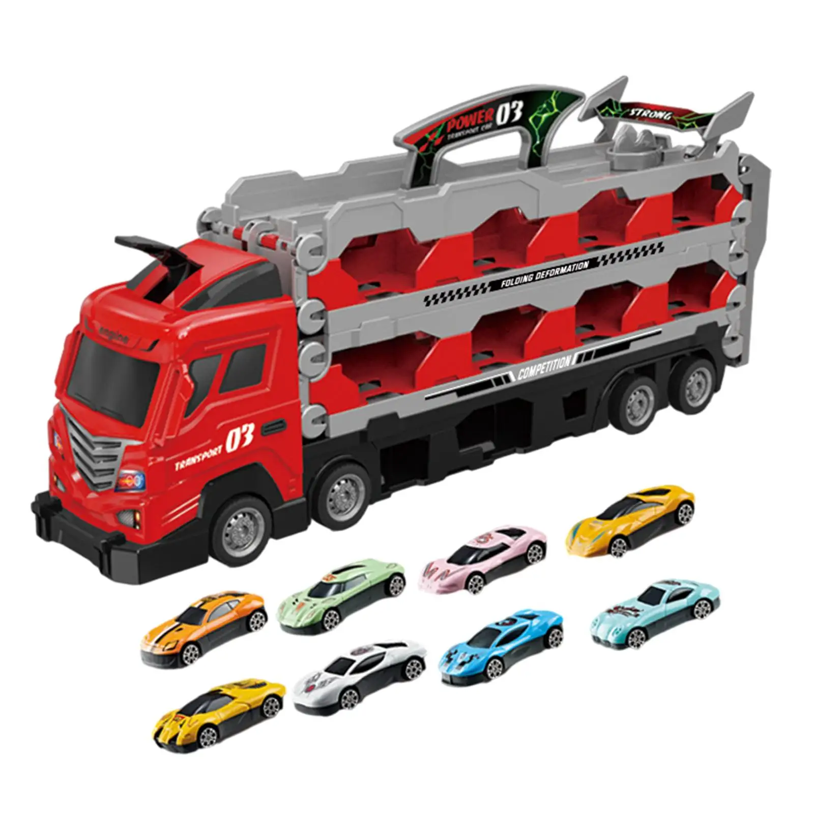

Интерактивный игровой набор «Грузовик-транспортер» Hauler Launch Vehicles для детей от 1 года: игрушка для малышей, мальчиков и девочек, отличный подарок