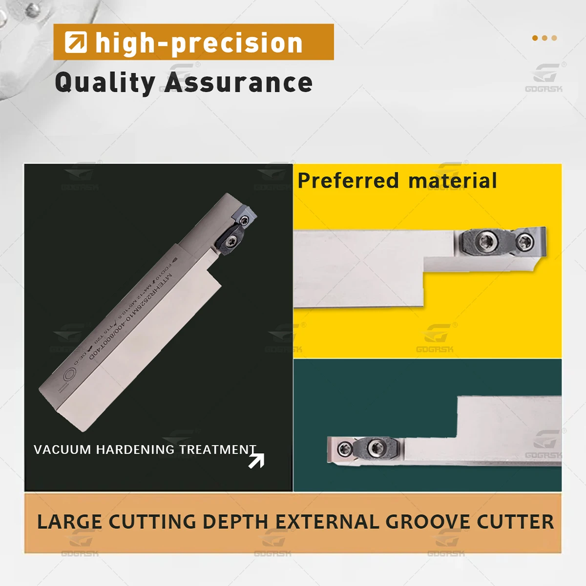 1PC Large Cutting Depth Straight Groove Cutter Bar MTEHL Arc Large Cutting Depth Extended End Groove Cutter Bar MTEHR2525M10 08