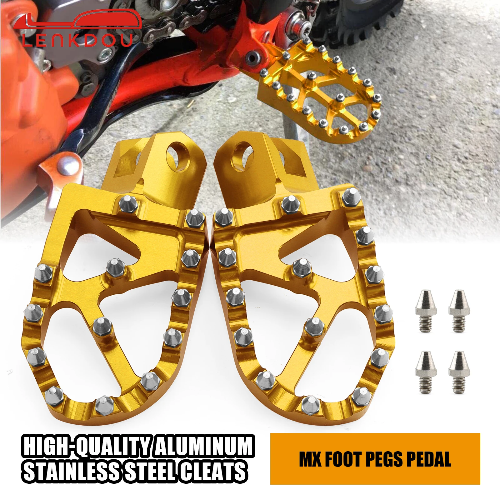 Motorcycle Foot Pegs Footpegs Footrest Pedals For Suzuki RM125 RM250 RM250Z RMX250 DRZ400 DRZ400E DRZ400S DRZ400SM DRZ 400 400E