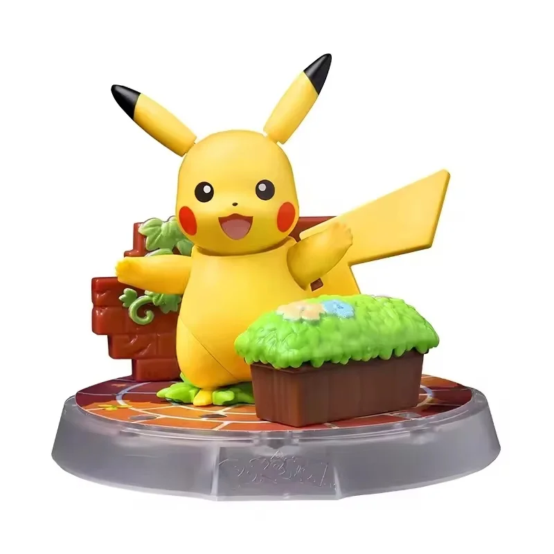 Originele Blokees Pokemon Figuur Diy Blok Pikachu Eevee Sprigatito Charmander Psyduck Action Figure Anime Model Kinderen Speelgoed Geschenken