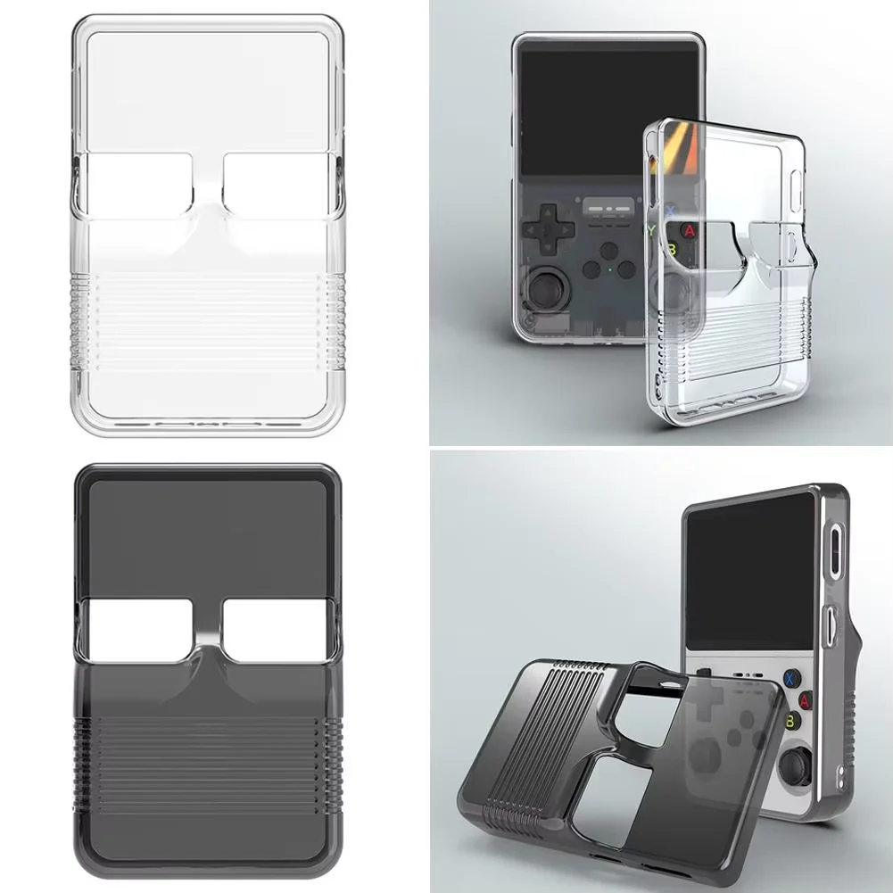 TPU Transparent Case for R36S Handheld Game Console Anti-scratch Waterproof Protective Shell for R36S Game Accessories