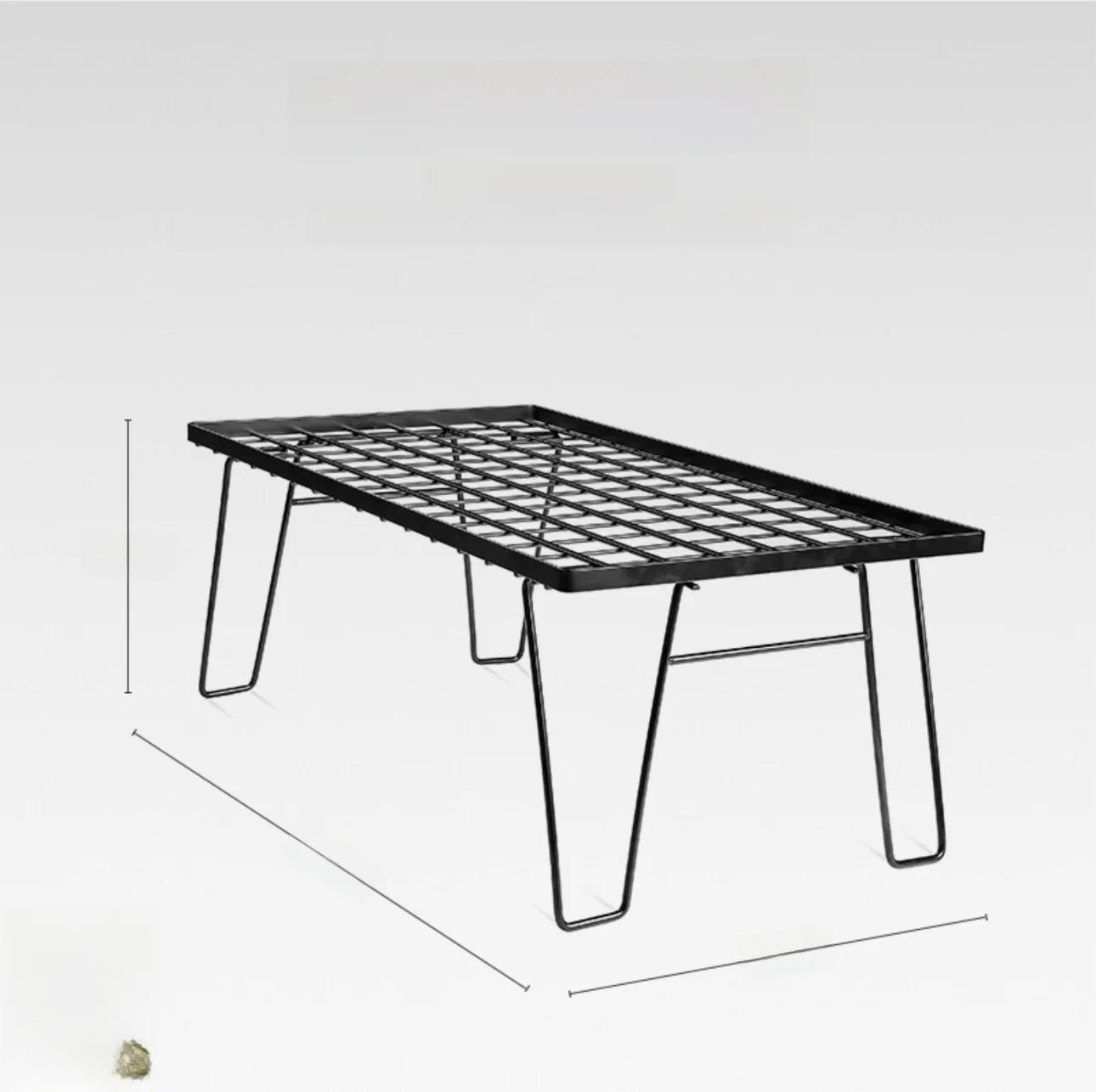 

Уличный сетчатый стол с двухуровневым подносом, съемной полкой для хранения, подвесной стойкой для барбекю, многофункциональное основание для стола, мебель для кемпинга