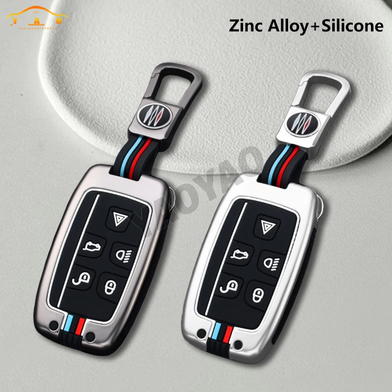 

Zinc Alloy Metal Car Key Case Cover Shell For Land Rover Discovery 4 Range Rover Sport Evoque Vogue LR2 LR4 For Jaguar XFL XE XJ