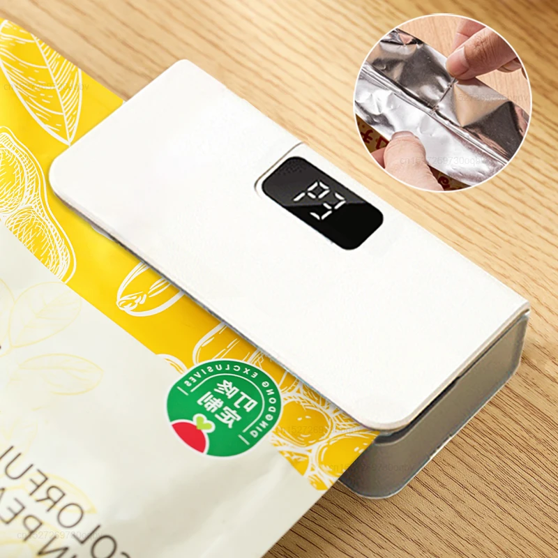 

Plastic Bag Sealer Mini Heat Bag Sealing Machine Rechargeable Handheld Food Packaging Heat Sealer Thermal Bags Sealing Machine