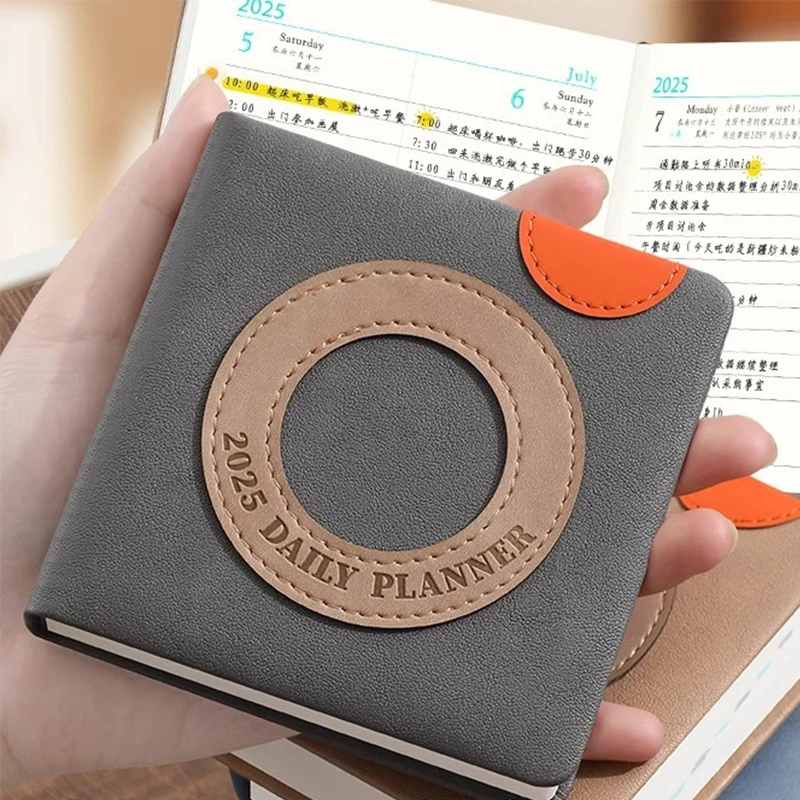 2025 Business Schedule, Small Student Daily Time Planner, Mini Record Book, Pocket Notepad, Memo, 184 Sheets