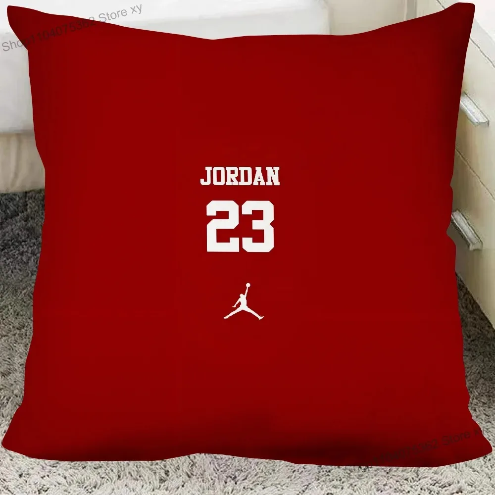 1PC Basketball Star Michael Jordan Pillow Case Square Pillow Cushion Cover Bedroom Sofa Room Decoration Casual Pillow Cover view 5