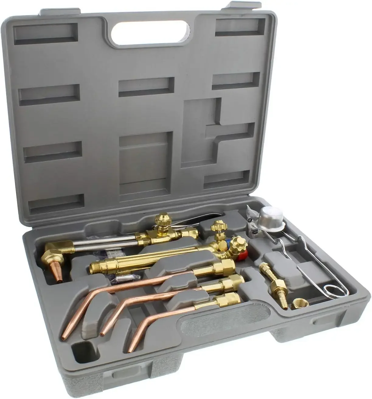 2024 USA  Oxygen & Acetylene Torch Kit – 10 Pc Welding Kit Metal Cutting Torch Kit, Portable Cutting Torch Set Welder Tools