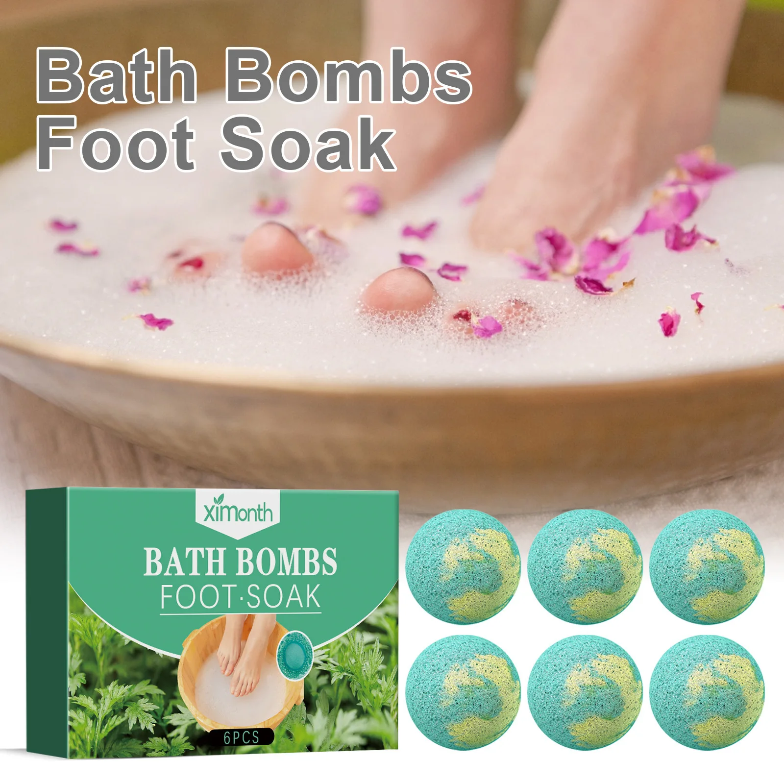 Deep Cleansing Foot Soak Anti Heel Cracking Drying Peeling Remove Damaged Skin Eliminate Leg Swelling Fatigue Soothing Foot Soak