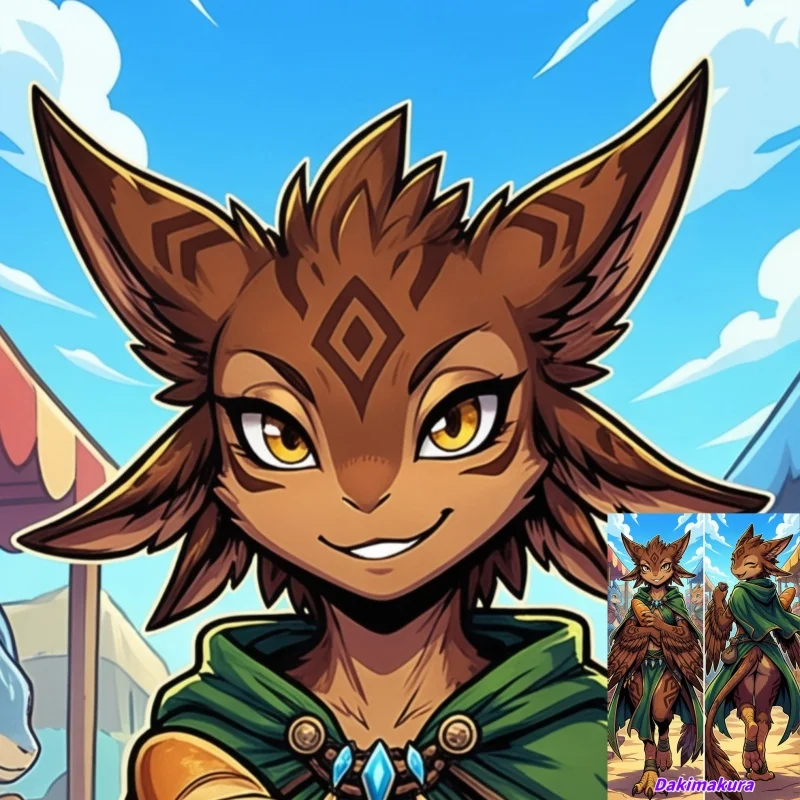 

Dakimakura Anime Pillow Case Furry Thalyn Double-sided Print Of Life-size Body Pillowcase Gifts