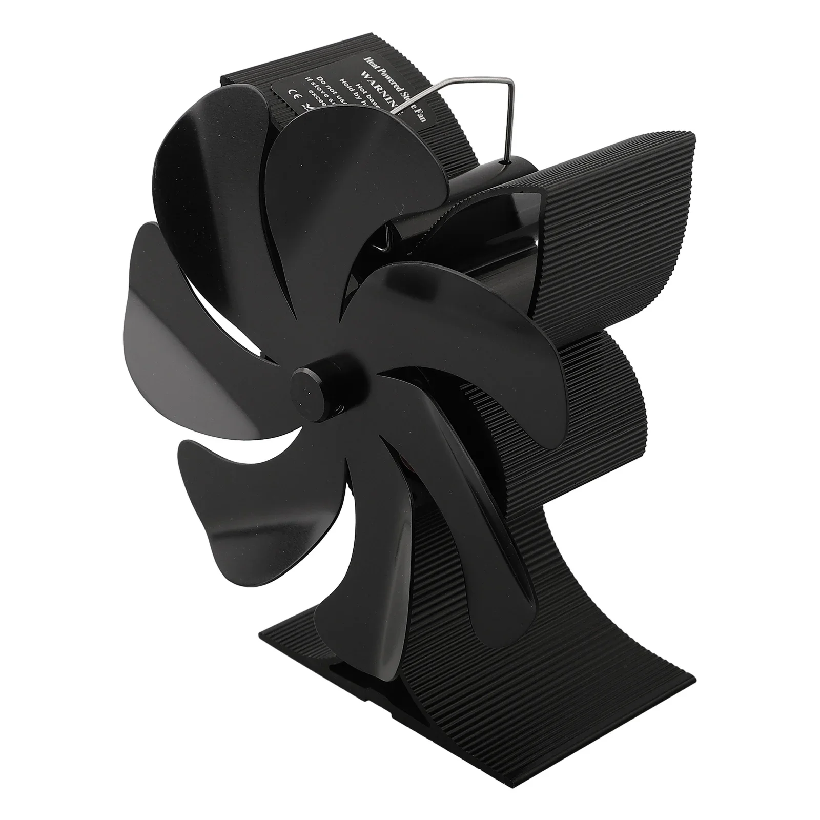 New Fireplace Fan Quiet Operation Thermoelectric Module Aluminum Black Energy Efficient For Most Fireplaces Heat Powered