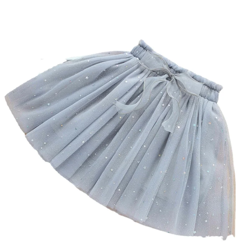 Baby Girl Tutu Skirt Meshed Ball Gown Bow Lolita Skirts Ballet Toddler Girls Clothes Princess Outfit Children Twinkle Star