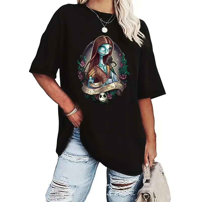 

Disney The Nightmare 90s Trend Cute 2024 Fashion Graphic T Top Cartoon Short Sleeve Summer Shirt Print Tshirts Female Tee T-Shir