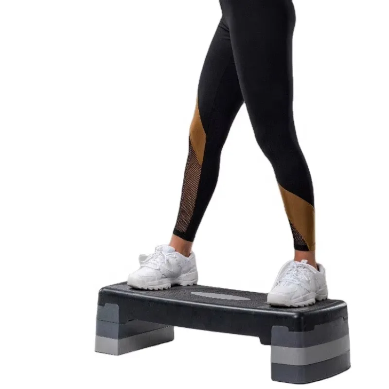 Custom Gym Aerobics Exercise Adjustable Height Three Levels Steppers Board Dance Rhythm Pedal Step Platform
