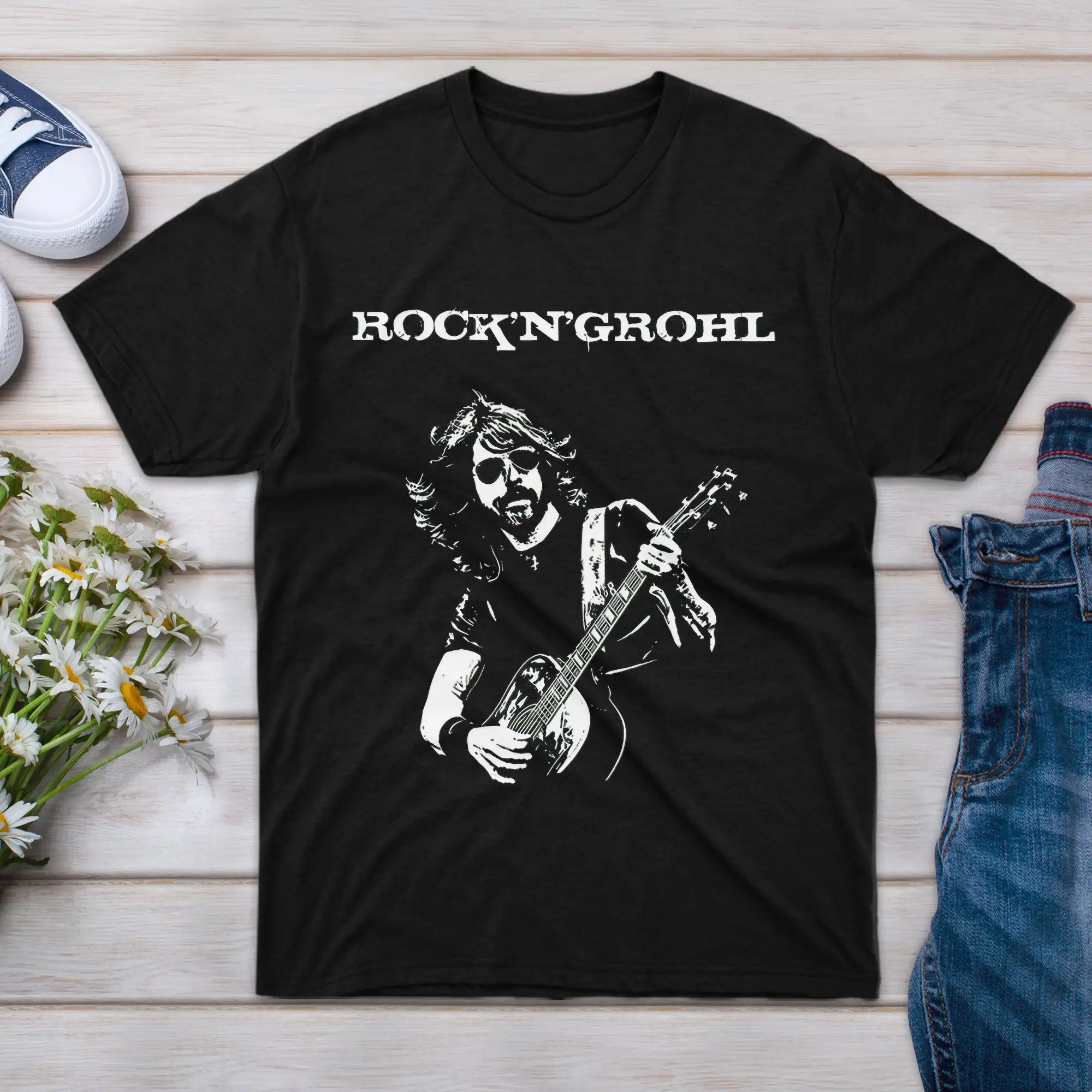 T Shirt The Women Rock Family And For Men Grohl Girl Factory Friend Concert Sleeve Van Tour Boy