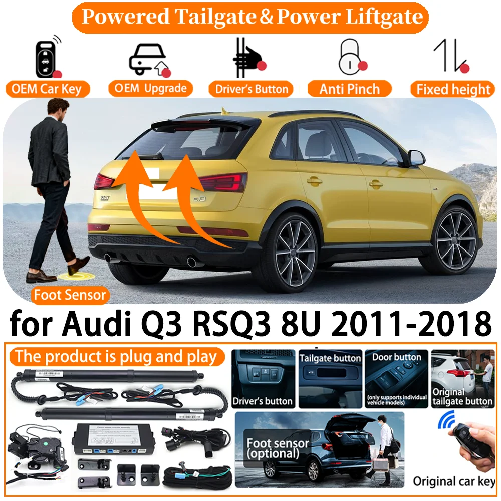 

Car OEM Smart Powered Tailgate system for Audi Q3 RSQ3 8U 2011-2018 Automatic Electric Power Tailgate Strut Tail Gate Lift kit