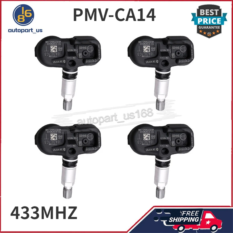 4X Tire Pressure Monitor Sensor 433Mhz TPMS PMV-CA14 40700-6WY0A For Infiniti Q70 QX50 QX70 QX80 Nissan 370Z (Z34) Murano (Z51)